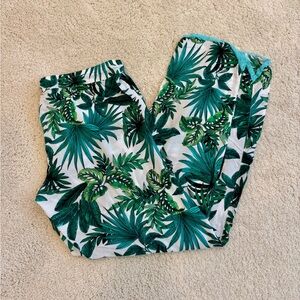 PJ Salvage Tropical Leaf Print Pajama Pants